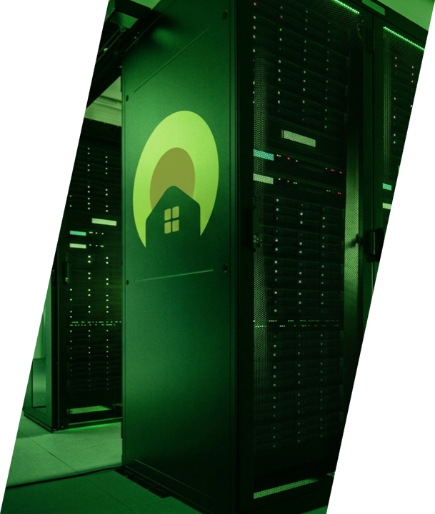 Renewable energy datacenter — KiWi AI-EDC server racks